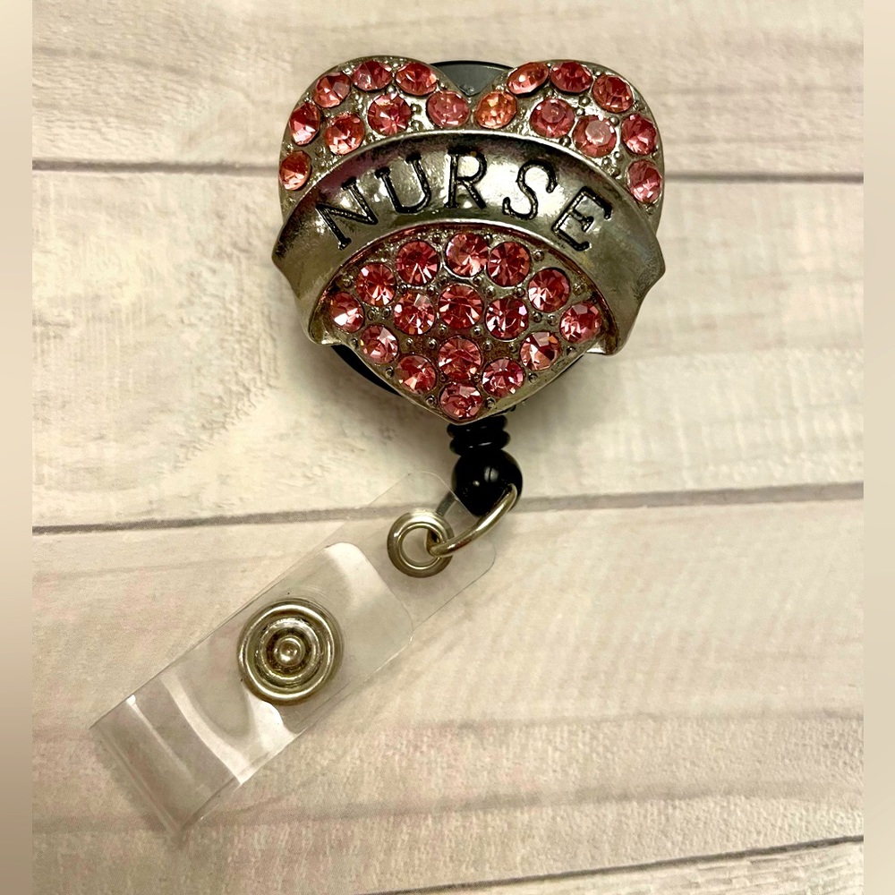 Nurse Heart ID badge